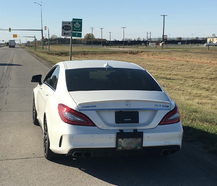 Manitoba RCMP clocked this car at 224 km/h . . . on a test drive